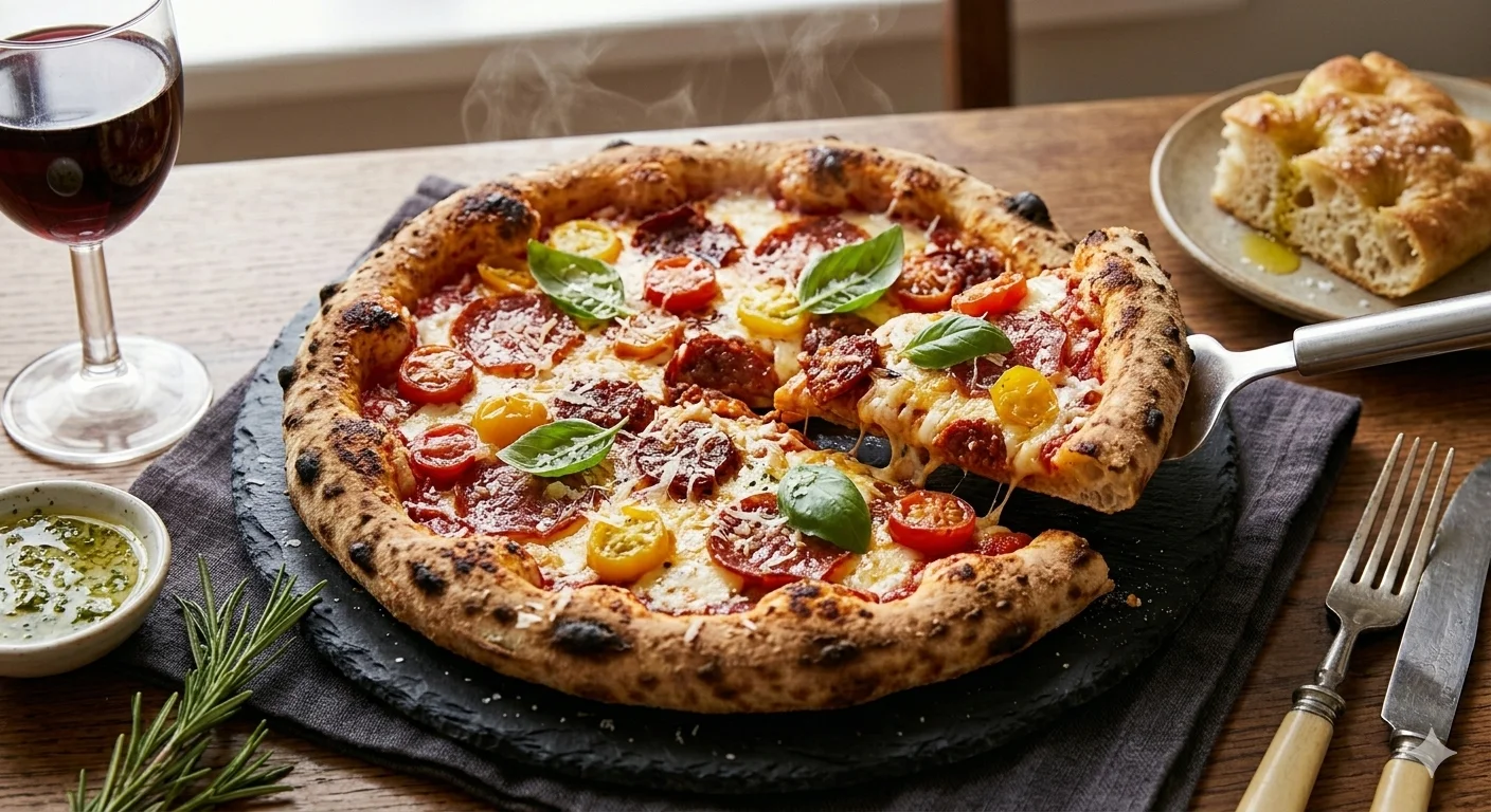 Pizza con Queso Chihuahua